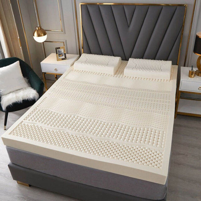 Soft and comfortable latex mattress with natural design