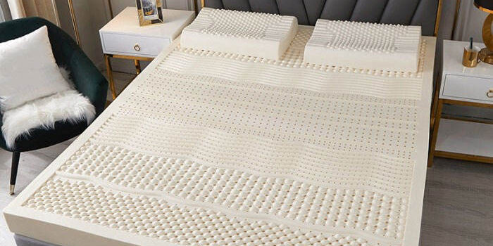 Soft and comfortable latex mattress with natural design