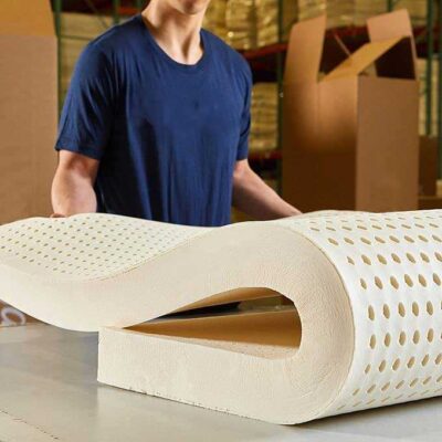 Soft and comfortable latex mattress with natural design