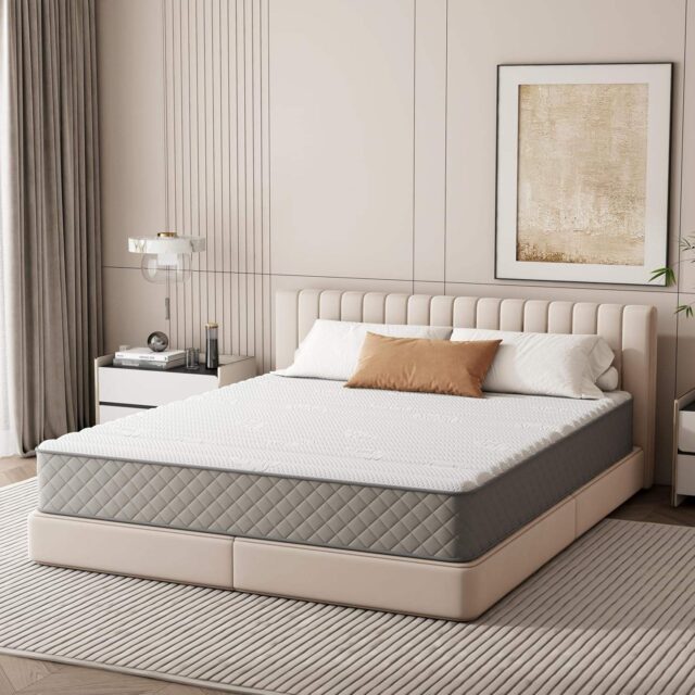 Luxury double bed spring mattress with premium design