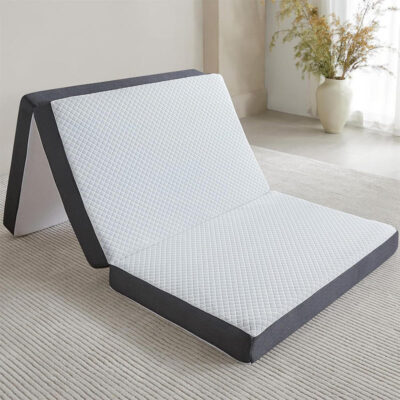 Breathable portable foldable mattress for home and travel