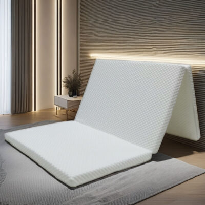 Breathable portable foldable mattress for home and travel