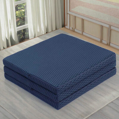 Breathable portable foldable mattress for home and travel