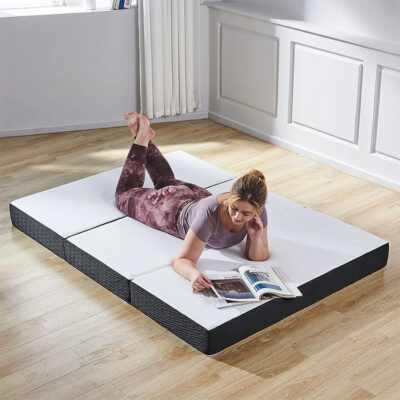 Comfort memory foam foldable mattress for home and travel
