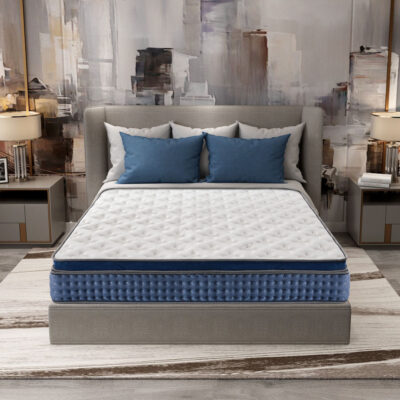 Eco-friendly gel memory foam spring mattress with comfort