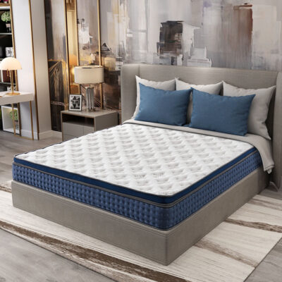Eco-friendly gel memory foam spring mattress with comfort