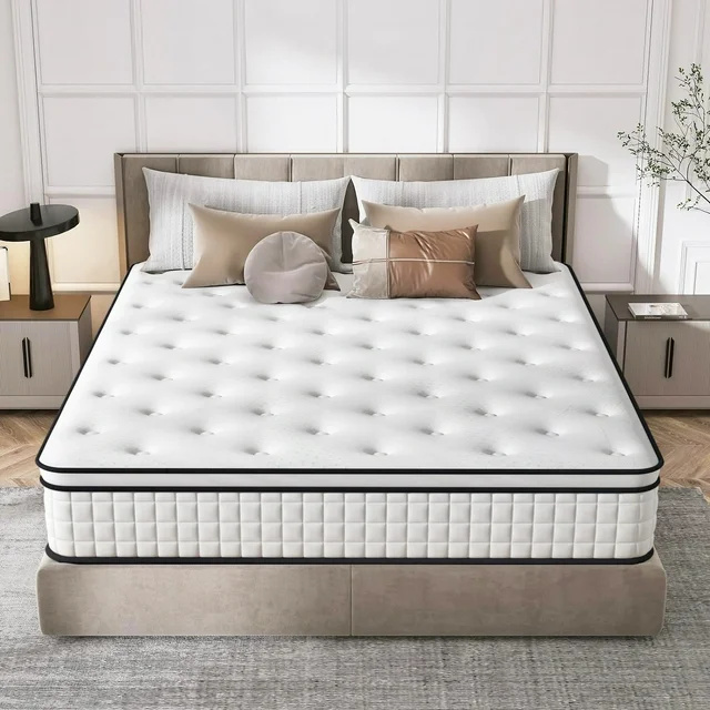 Eco-friendly gel memory foam spring mattress with comfort