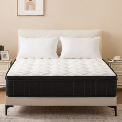 Premium king size spring mattress with high-density foam