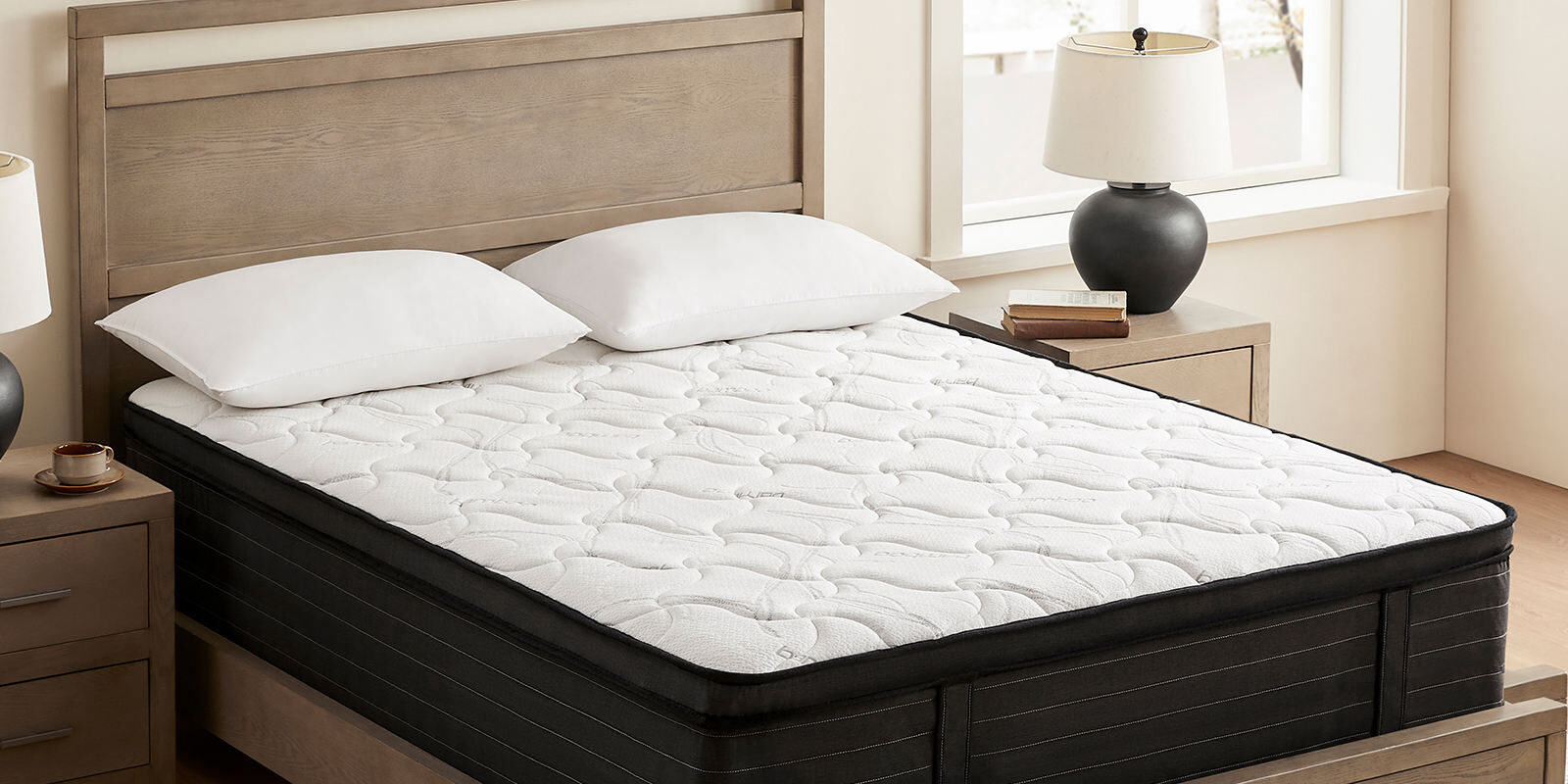 Premium king size spring mattress with high-density foam