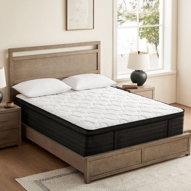 Premium king size spring mattress with high-density foam