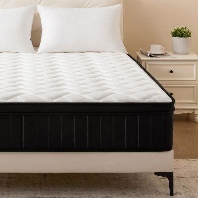 Premium king size spring mattress with high-density foam