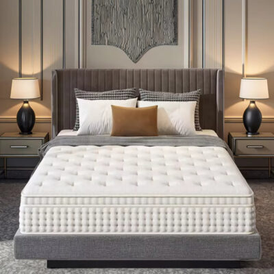Luxury queen size spring hotel mattress design