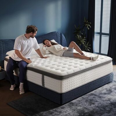 Memory foam hybrid soft spring mattress with durable support
