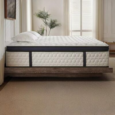 Memory foam hybrid soft spring mattress with durable support