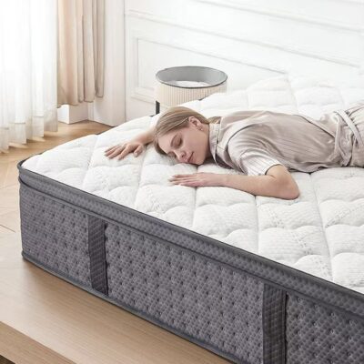 Memory foam hybrid soft spring mattress with durable support