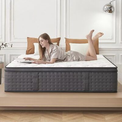 Memory foam hybrid soft spring mattress with durable support