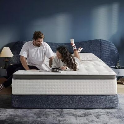 Memory foam hybrid soft spring mattress with durable support
