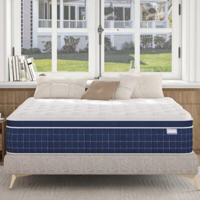 Stylish memory foam spring mattress with modern comfort