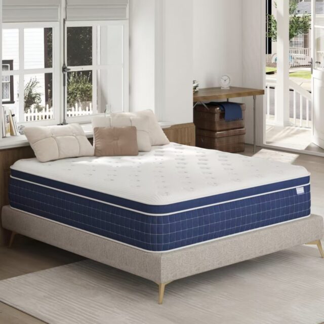 Stylish memory foam spring mattress with modern comfort