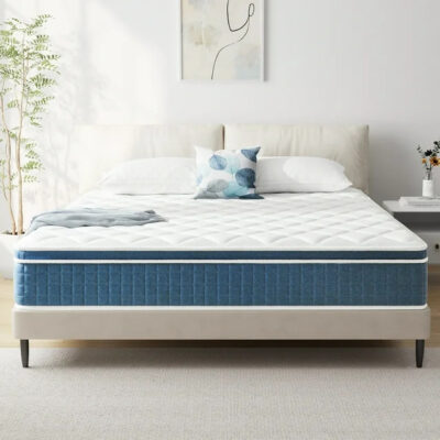 Stylish memory foam spring mattress with modern comfort