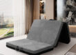 Tri-fold memory foam foldable mattress for home and camping