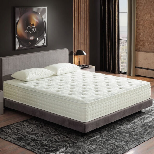 Comfortable hotel mattress with high-density memory foam (3) High-density memory foam hotel mattress for comfort and durability