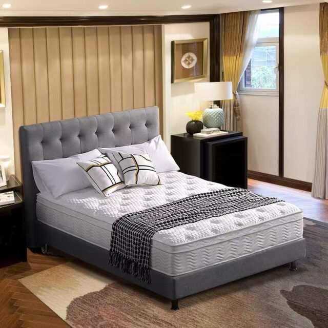Comfortable king size hotel mattress with luxury design (3) Luxury king size hotel mattress for premium hotel rooms