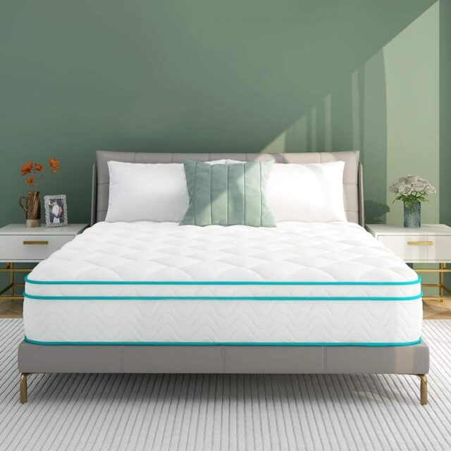 Modern spring mattress with stylish design and strong support (7) High-quality modern design spring mattress for home and hotel use