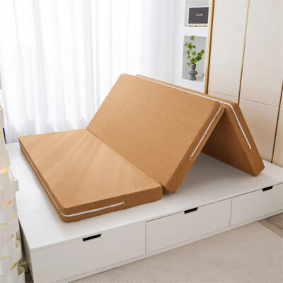 Travel foldable mattress with memory foam for portable comfort