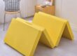 Travel foldable mattress with memory foam for portable comfort