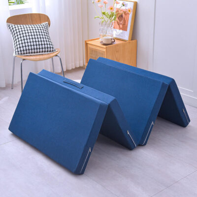 Travel foldable mattress with memory foam for portable comfort