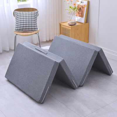 Travel foldable mattress with memory foam for portable comfort