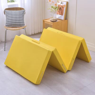 Travel foldable mattress with memory foam for portable comfort