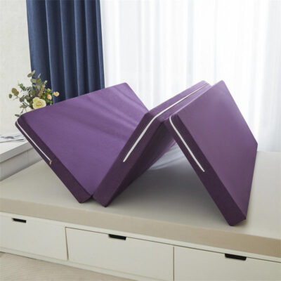 Travel foldable mattress with memory foam for portable comfort