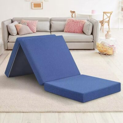 High-density portable foldable mattress for home and outdoor use