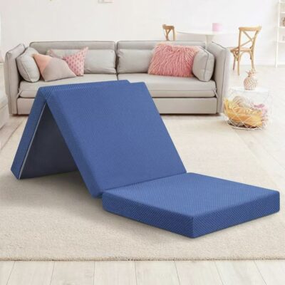 High-density memory foam foldable mattress for hotel and home use